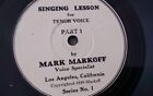 Mark Markoff 78Rpm Single 12-Inch Markoff Records #Hmv-22 / 17 Singing Lesson