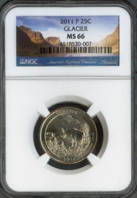 2011 Glacier Quarter NGC MS66 Quality - Image 1 of 2