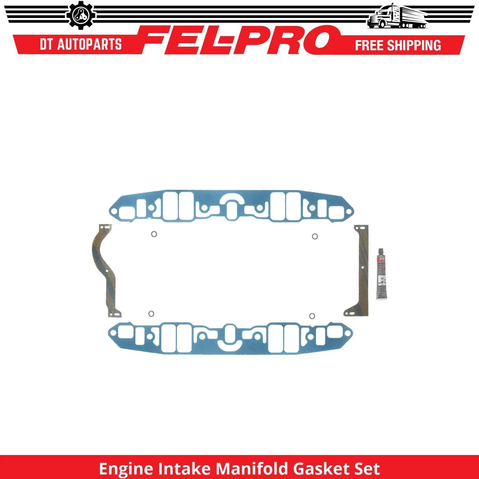 Para 1974 Dodge M350 5.2L V8 conjunto de junta coletor de admissão de motor Fel-Pro inferior - Imagem 1 de 1
