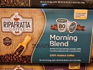 NEW RIPAFRATTA COFFEE MORNING BLEND LIGHT ROAST 80 K Cups 100% ARABICA - Picture 1 of 2
