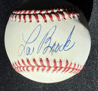 Béisbol autografiado Lou Brock - certificado de autenticidad Foto 1 de 4