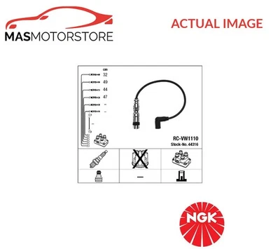 IGNITION CABLE SET LEADS KIT NGK 44316 P FOR SKODA FABIA II,ROOMSTER,RAPID,YETI - Image 1 of 4