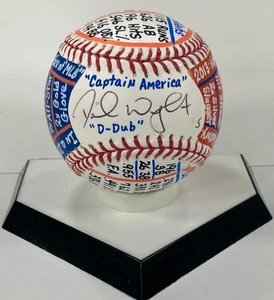 David Wright Signed OML VCBC SuperStats Baseball, Hand Painted, JSA Certified - Bild 1 von 12