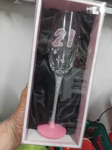 Flauta de champán brillante 21 cumpleaños Tallulah - Imagen 1 de 3