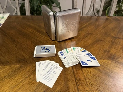 Phase 10 Limited Edition 25th Anniversary In Silver Tin 2005 Fundex Complete Set - Image 1 of 4