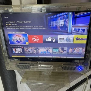 Axess 13" Clear See Through LED Color TV Tv-1702-13CL HDMI Prison Detention - Picture 1 of 11
