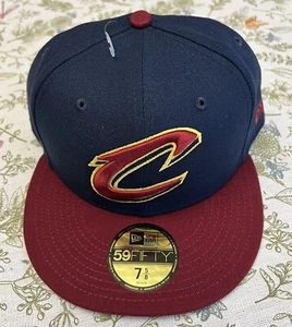 New Era Cleveland Cavaliers Cavs NBA 59Fifty Fitted 2 Tone Hat Cap Sz 7 5/8 NWT - Picture 1 of 3