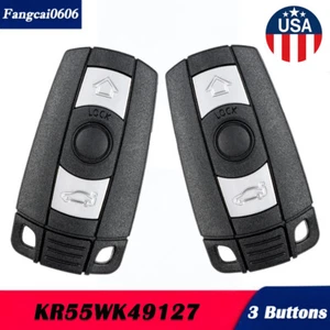 2 For 2007-2011 BMW 328i 335i 530i 550i Keyless Entry Remote Key Fob KR55WK49127 - Picture 1 of 8