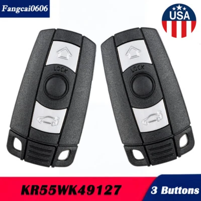2 For 2007-2011 BMW 328i 335i 530i 550i Keyless Entry Remote Key Fob KR55WK49127 — 第 1/4 张图片
