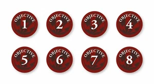 1 - 8 Objectives Game Markers - Warhammer Age of Sigmar Games Workshop - Picture 1 of 7