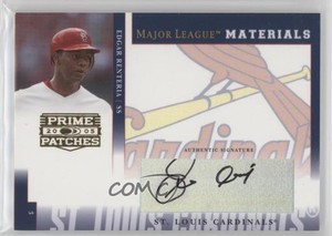 2005 Donruss Prime Patches Major League Materials Signature Edgar Renteria Auto