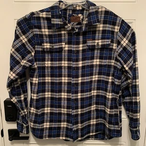 Orvis Golf Heavy Weight Flannel With Side Hand Pockets Men's 💥 Large XL - Picture 1 of 5