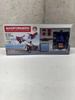 New Magformers Magnetic Construction Set For Brain Development 26 pc w/ Figures - Image 1 of 2