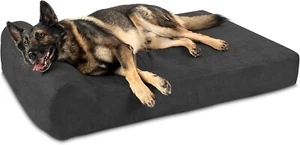 Big Barker Orthopedic Dog Bed w/Headrest - 7” Dog Bed for Large Dogs w/Washable - Picture 1 of 12