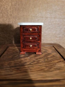 Miniature 3 Drawer Side Table Concord #420 1"to1' scale - Picture 1 of 12