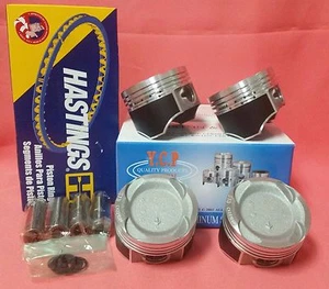 YCP 75mm Vitara Pistons TeflonCoated LowComp Rings For Honda Crx Civic D16 Turbo - Picture 1 of 10