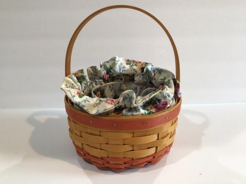 Longaberger 1998 Mothers Day Basket with Liner and Protector Cover