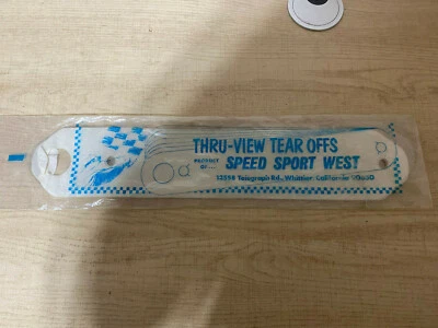 Vintage NOS Snowmobile Thru-View Tear Offs 4 Pieces Brand Speed Sport West - NEW - Image 1 of 4