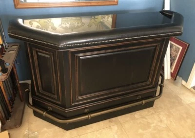 Barra Howard Miller Northport, acabado negro bruñido Home Modelo 693009 Foto 1 de 4