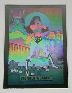 DC Comics Series 1 Hologram Hall Of Fame Comic Card DCH9 Wonder Woman 1992 - Picture 1 of 2