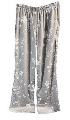 Women XL Pants Casual Print Elastic Waist Side Pockets Lightweight Beach Casual - Image 1 of 4