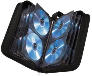 Hama CD-Tasche Wallet Etui Hülle schwarz 64 CDs Nylon Aufbewahrung Transport - Afbeelding 1 van 1