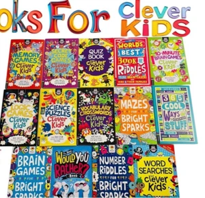 Books for clever kids Series, Memory games,word searches NEW!! FREE P&P - Picture 1 of 17