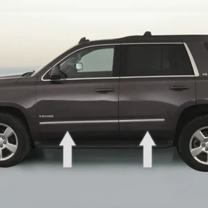 KIT DE MOLDEO CROMADO PANEL BALANCÍN DE MOLDURAS DE PUERTA LATERAL PARA 15-19 CHEVY TAHOE SUBURBANO - Imagen 1 de 5