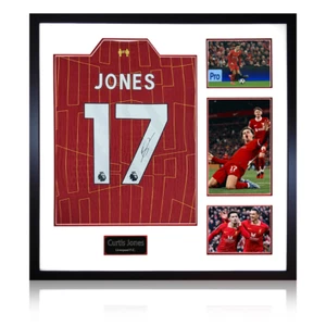 Curtis Jones signiertes Liverpool Trikot Elite Rahmen (AFTAL-Authentifizierung) - Bild 1 von 2