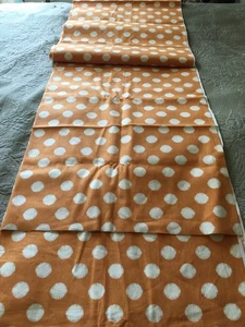 New Waverly Light Orange Medium Dots Print Cotton Fabric 5 Yds. Multi Use - Picture 1 of 5