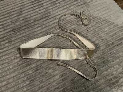 70’s Vintage Disco Wrap around Gold tone belt 85” Length - Image 1 of 4