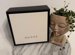 Empty Gucci Classic Black & White Gift Box 7.38x7.38x3 Inc Empty Unbranded Box - Picture 1 of 12