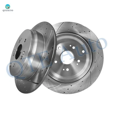 Rotores de disco de freno ranurados perforados traseros de 305 mm para Acura RDX 2007-2009 2013-2018 Foto 1 de 4