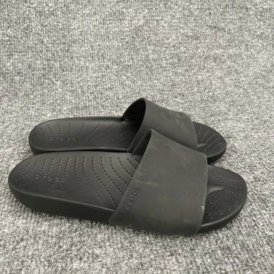 Crocs Splash Sandálias Femininas Tamanho 4 Preto Slide Conforto Casual Piscina - Imagem 1 de 4