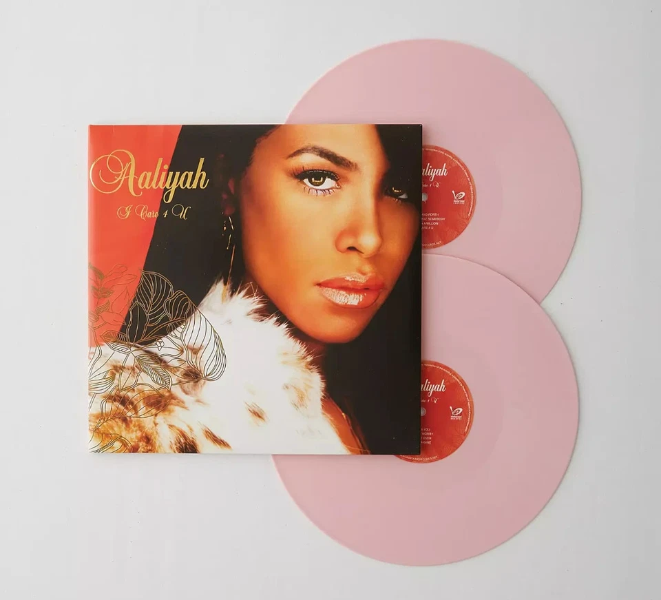 AALIYAH - I Care 4 U Vinyl 2xLP Baby Pink Limited Edition Sealed New - Image 1 of 1