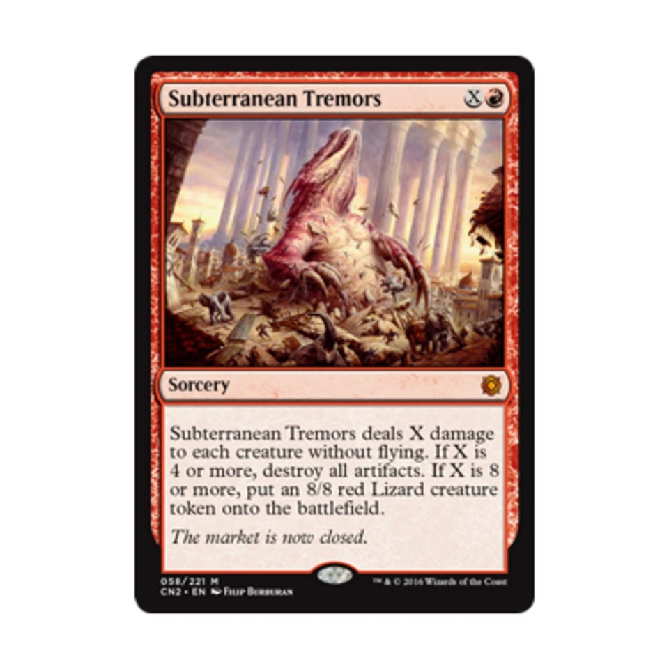 WOTC MtG Conspiracy Subterranean Tremors (MR) NM - Image 1 of 1
