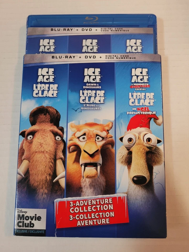 Ice Age 3 Adventure Movie Collection Blu-ray - 2020 - Bilingual NEW w/Slipcover - Image 1 of 1