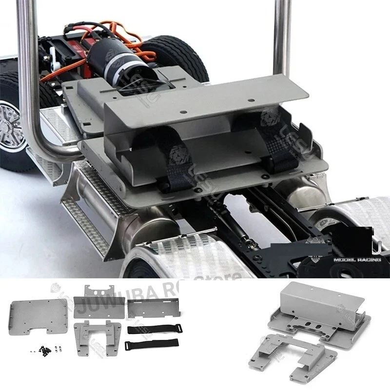 Model Truck Metal Floor Plate Storage Wiring 1/14 For Tamiya Tractor Accessories - Image 1 of 4
