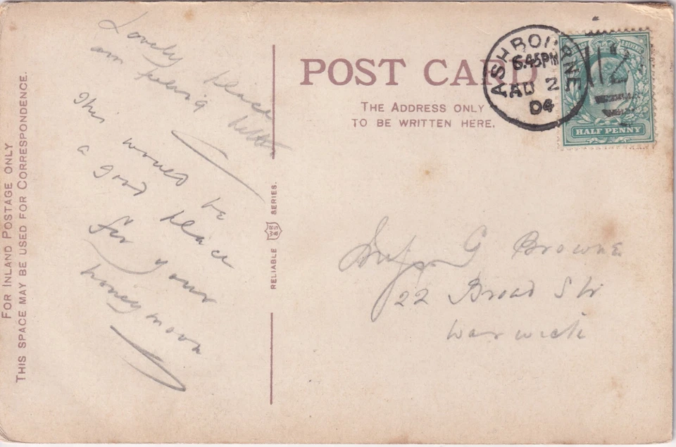 GB DUPLEX & NUMERALS "ASHBOURNE / 28" (Derbyshire) very fine Duplex-Cancellation - Image 1 of 3