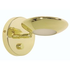 Oaks Lighting 760WB-PB Trento Polished Brass Wall Light
