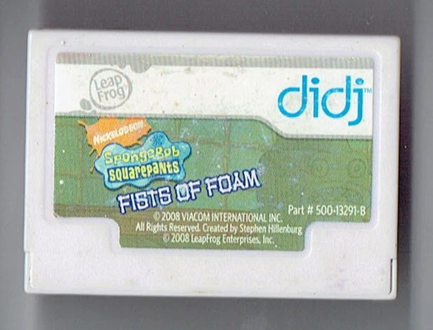 leapFrog DiDj Game Cart Spongebob Squarepants Fits Of Foam Game Cartridge Game - Image 1 of 1