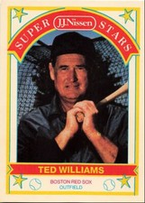 1989 J.J. Nissen Super Stars Ted Williams Boston Red Sox #20