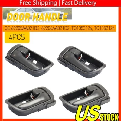 Juego de 4 manijas de puerta para Toyota Camry 2002-2006 interior delantero y trasero gris diestro Foto 1 de 4