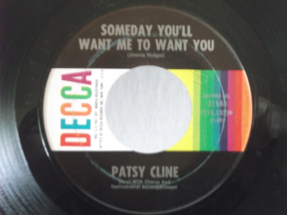 Patsy Cline,Decca,"Someday You'll Want Me To Want You",US,7"45,1965 country,M- - Image 1 of 2