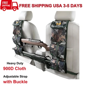 Back Seat Gun Rack Rifle Shotgun Storage Organizer Hunting Cars SUV Pickup Truck - Picture 1 of 8