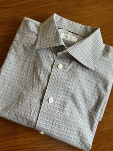 Camisa de vestir Eton corte contemporáneo para hombre multicolor a cuadros talla 16 (41) - Imagen 1 de 5