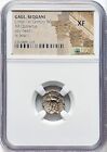 CELTIC GAUL SEQUANI połowa 1 wieku p.n.e. AR Quinarius Obv Head Rev Boar NGC XF