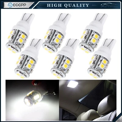 6x Xenón Blanco LED Matrícula Bombillas 168 194 T10 W5W Para Mazda Foto 1 de 4