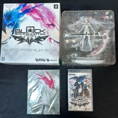 PSP Black Rock Shooter Limited White Premium Box w/Figma Art Works CD Japan - Image 1 of 4