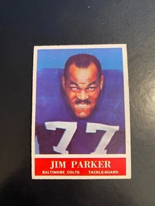 1964 PHILADELPHIA FOOTBALL #8 JIM PARKER!! CENTERED!! $1 SHIPPING!! - Picture 1 of 2